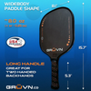 GRUVN MUVN-13S Pickleball Paddle (Thermoformed Raw Carbon Fiber)