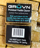 GRUVN MUVN-13S Pickleball Paddle - Orange with Black Edge Guard(Raw Carbon Fiber)